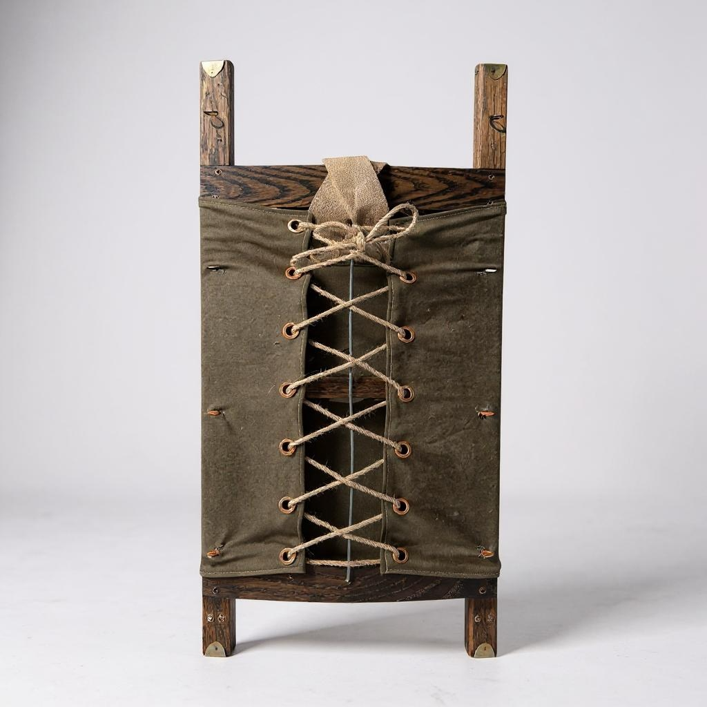 Comstock and Company dark olive drab wooden pack board for deer pack mounts, bear pack mounts and taxidermy display.