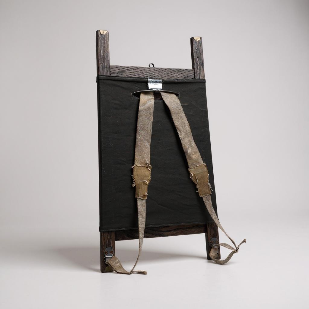 Comstock and Company dark olive drab wooden pack board straps for deer pack mounts, bear pack mounts and taxidermy display.