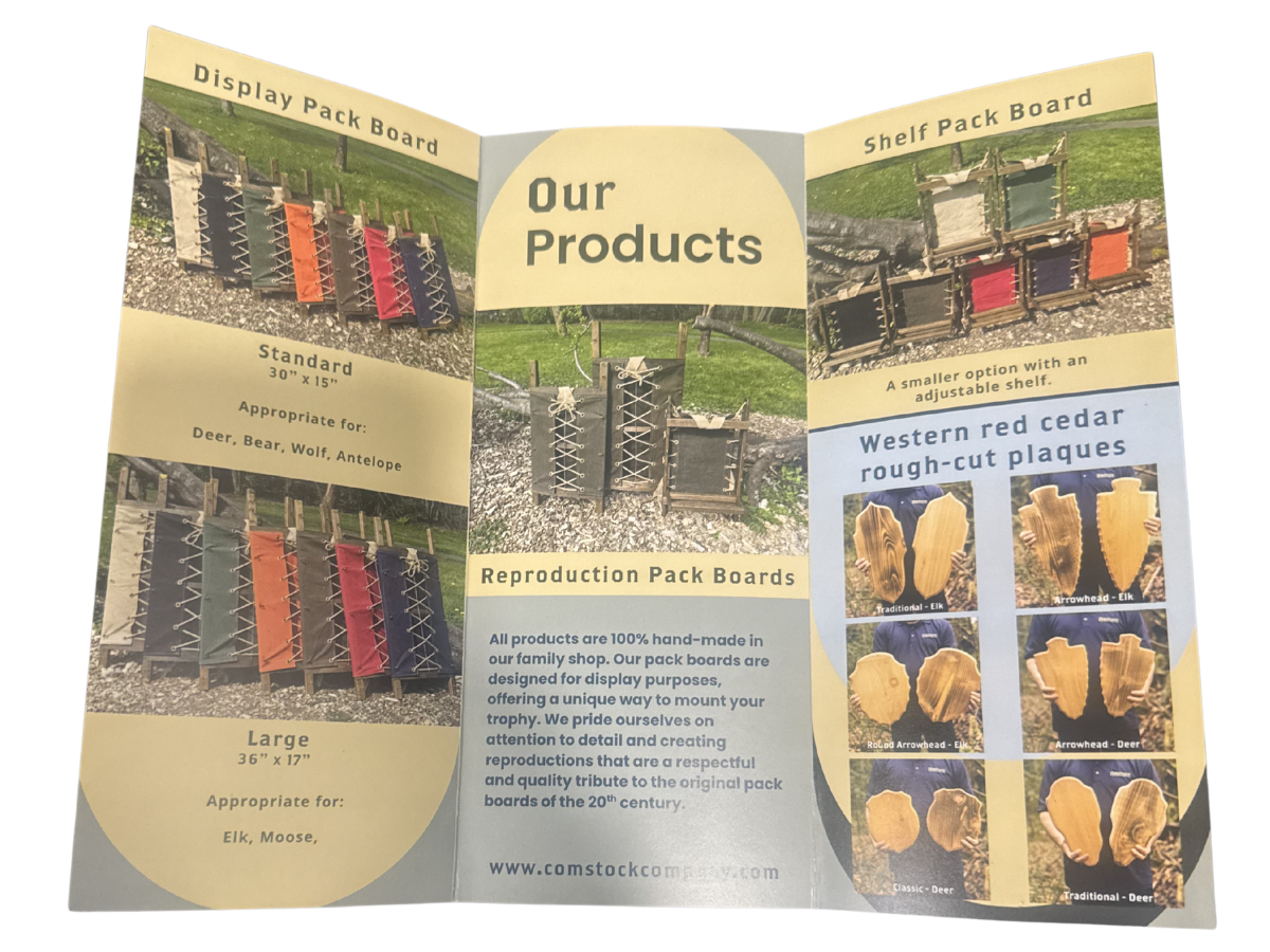 Trifold flyers - Comstock & Co
