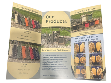 Trifold flyers - Comstock & Co