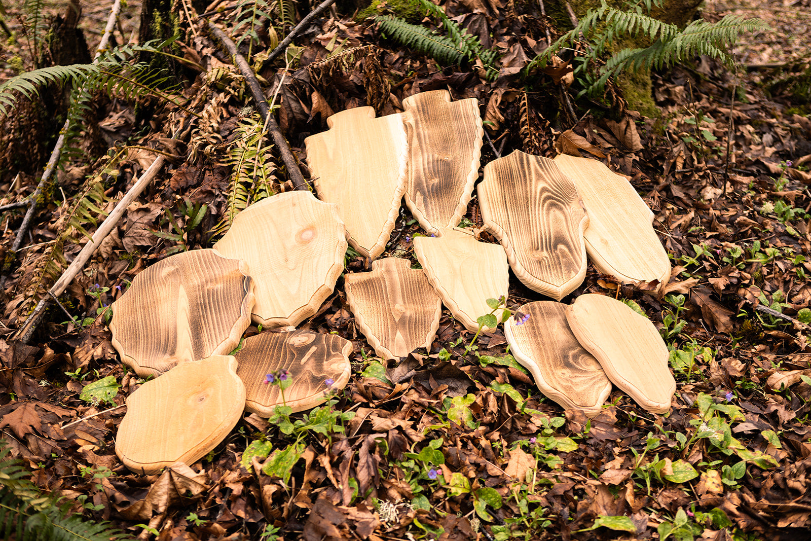 Western Red Cedar Rough-Cut Plaques - Comstock & Co