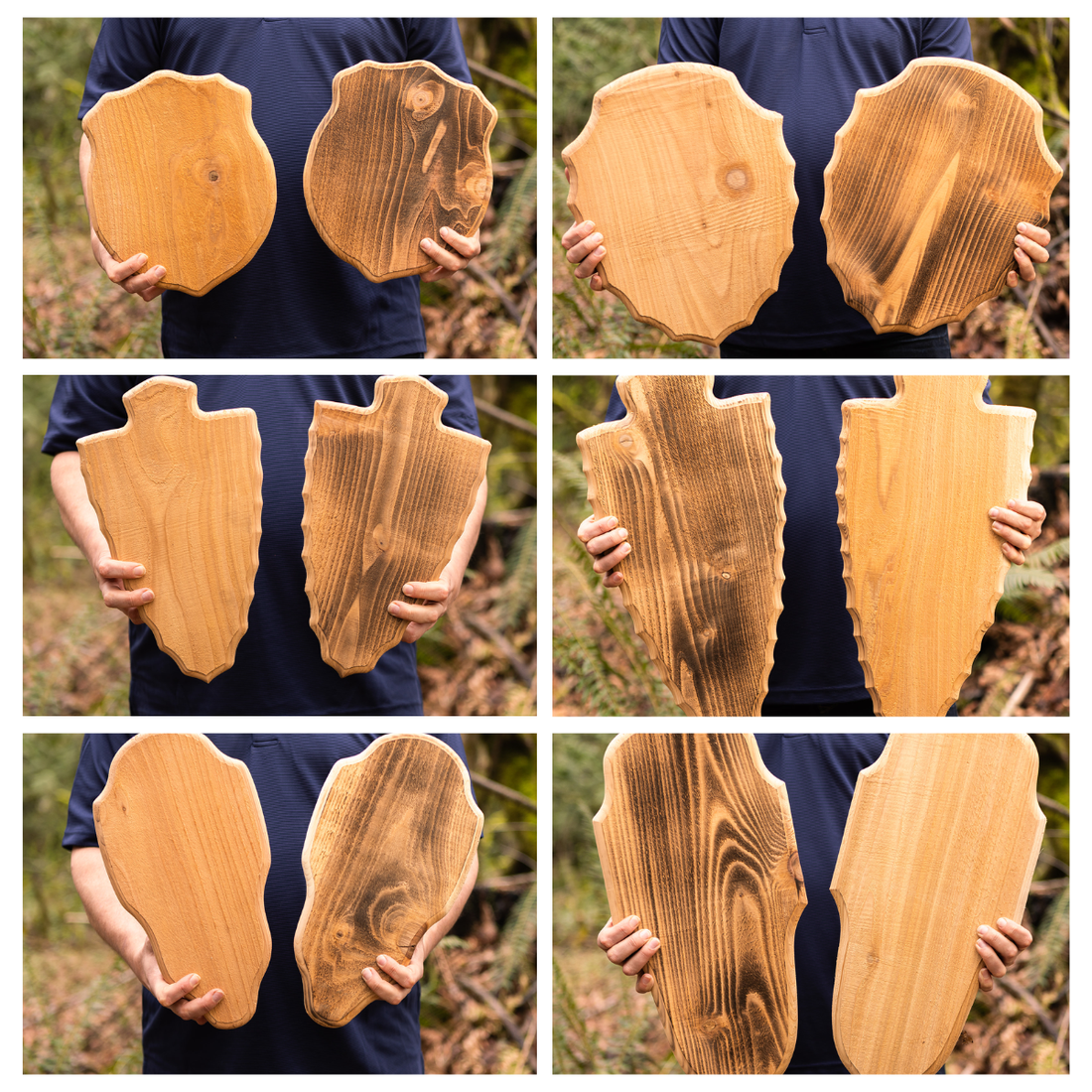 Western Red Cedar Rough-Cut Plaques - Comstock & Co