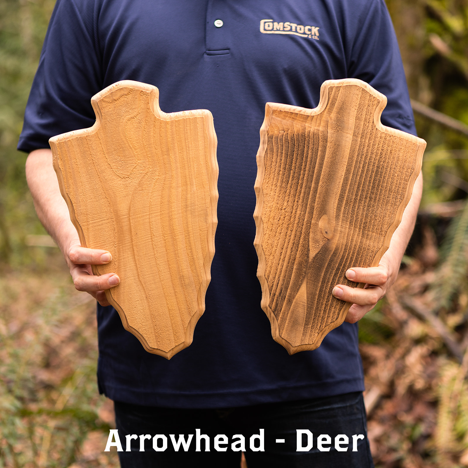 Western Red Cedar Rough-Cut Plaques - Comstock & Co