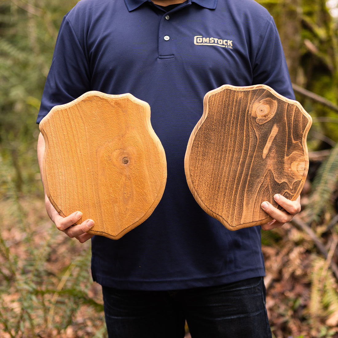 Western Red Cedar Rough-Cut Plaques - Comstock & Co
