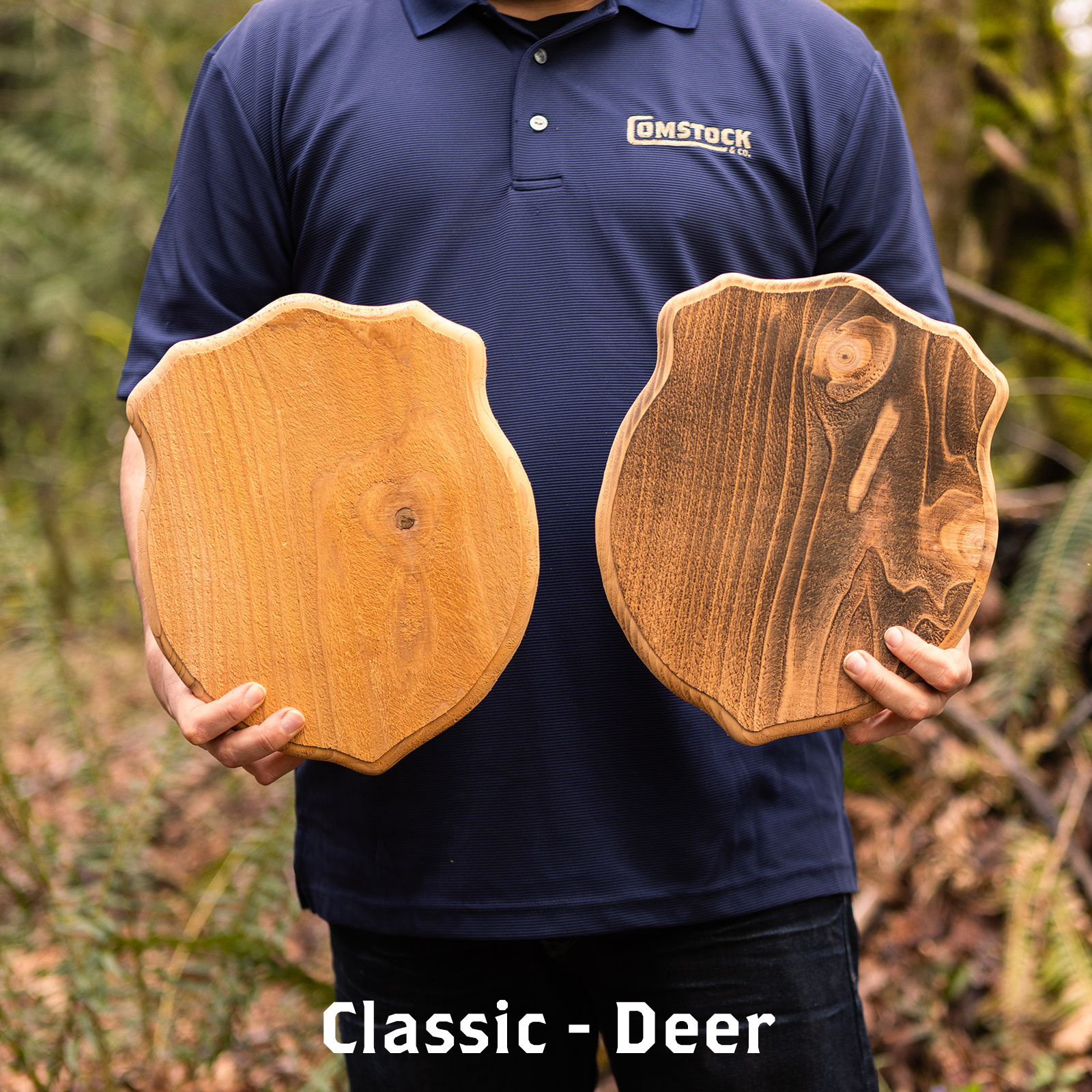 Western Red Cedar Rough-Cut Plaques - Comstock & Co