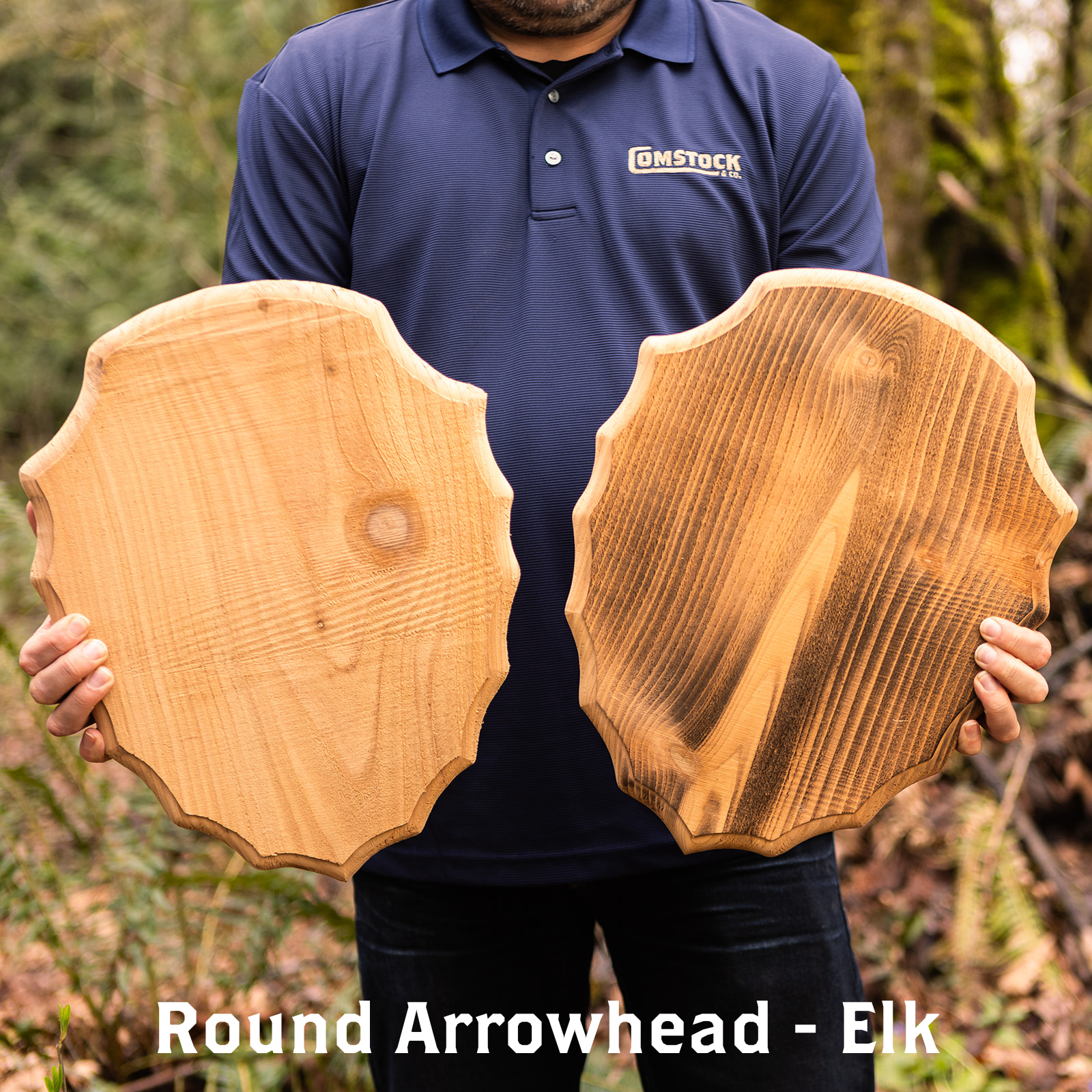 Western Red Cedar Rough-Cut Plaques - Comstock & Co