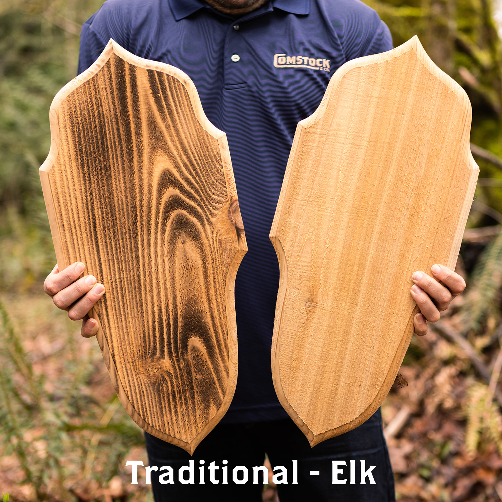 Western Red Cedar Rough-Cut Plaques - Comstock & Co